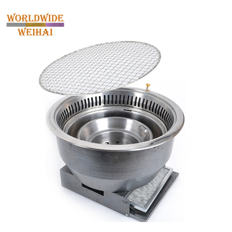 single person yakiniku grill/smokeless yakiniku grill for restaurant/kamado japanese grill yakitori charcoal barbecue