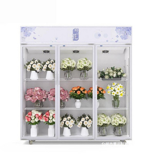 3 Doors Flower Refrigerator Display Cabinet Floral Display Cooler for  Flower Fresh Keeping Showcase