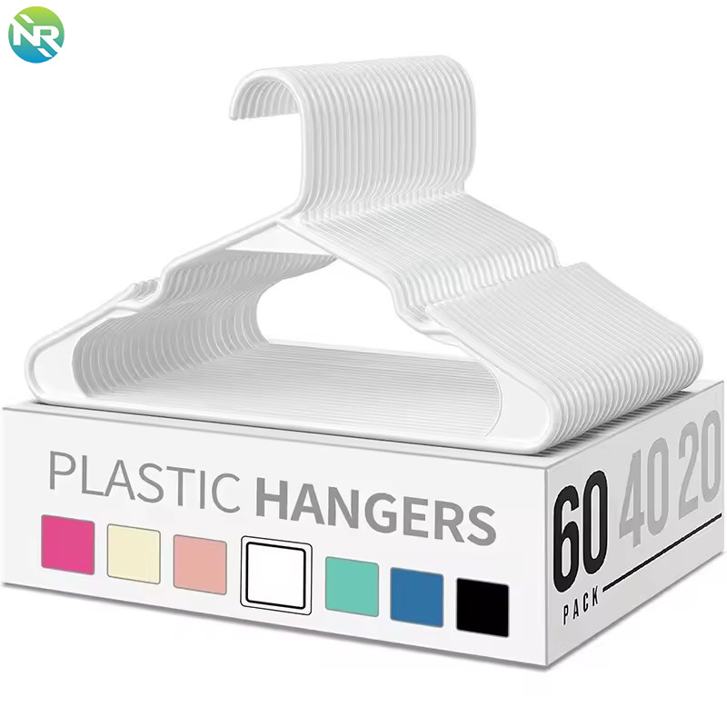 OEM ODM White Plastic Jacket Hanger Manufacturer Suit Coat Plastic Pant Hangers