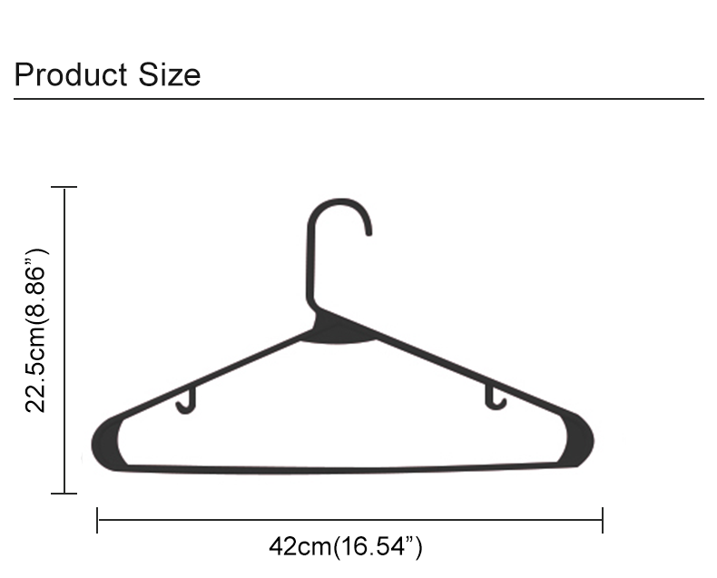 Wholesale American style plastic black hanger custom logo Clothing Organizer coat hanger