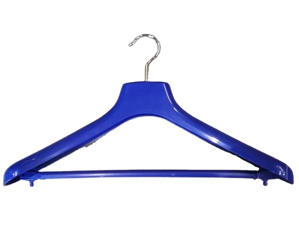 Plastic men's suit hanger heavy duty clothes rack wide shoulder multi-functional garment hanger