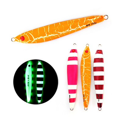 MISTER JIGGING lead jig Wholesale 250g 300g luminous S shape saltwater metal jigbait lure