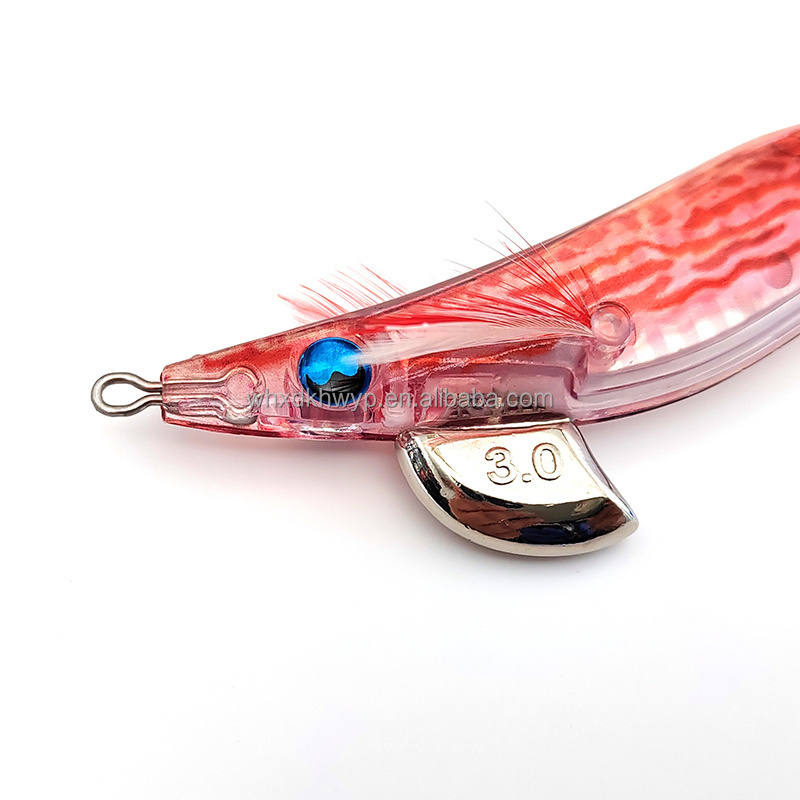 MISTER LURE 14g 120mm Japanese umbrella hook luminous wooden shrimp egi jigging squid lure