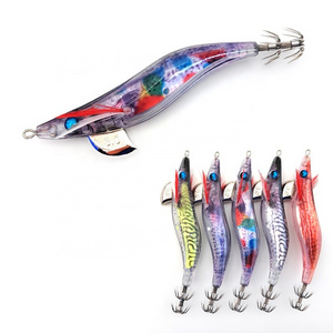 MISTER LURE 14g 120mm Japanese umbrella hook luminous wooden shrimp egi jigging squid lure