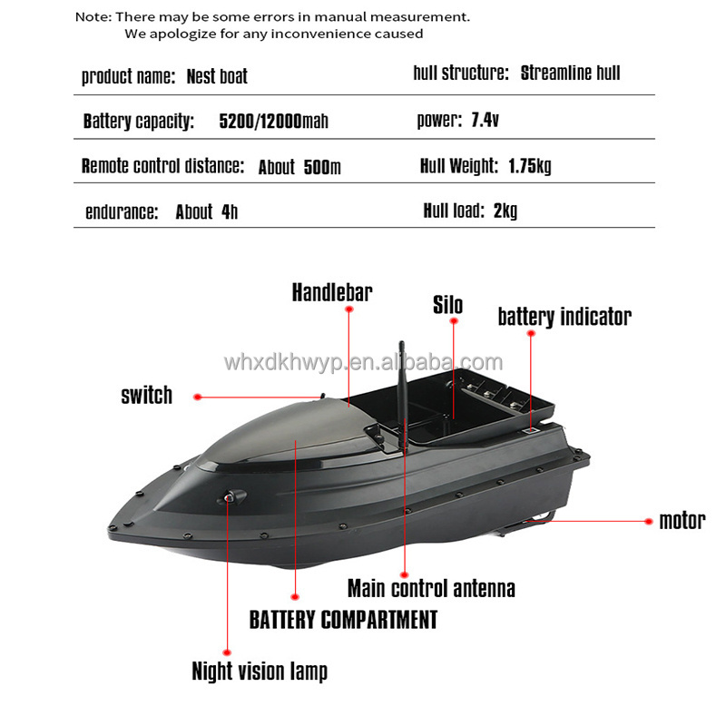 MISTER LURE New Arrival Advanced Certified Bait Boat Carp Fishing Bait Boat Hulls Rc Fishing Bait Boat For Sale