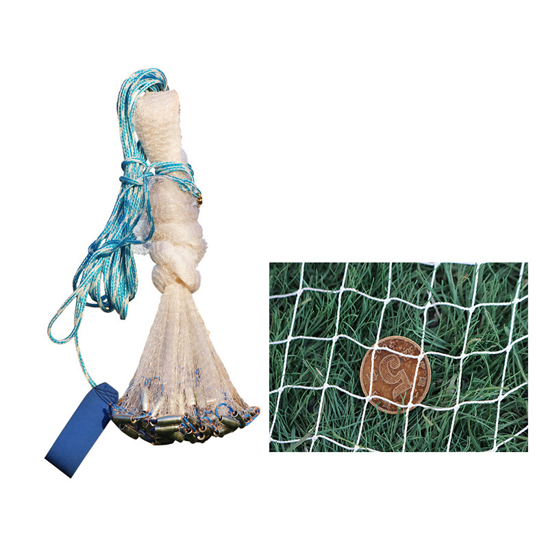 MISTER JIGGING hot sale new product 4-12 feet nylon hand long cast fishing net in stock fishing net