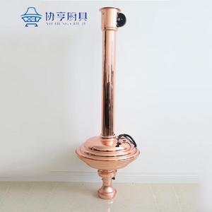 PINNIU BBQ restaurant grill extractor vacuum smoker duct telescopic aluminum foil hose stainless steel smoke pipe