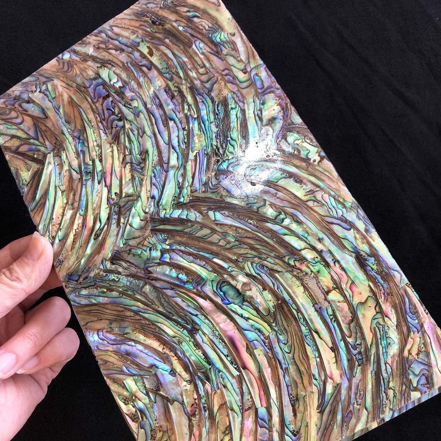 XE-013 Abalone Shell Pieces Natural Shell Paper New Zealand Abalone Shell Sheet For Art Craft Furniture Counter Top