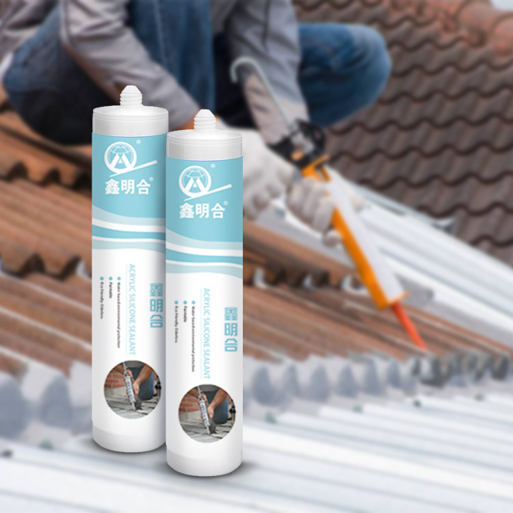 UV resistance anti-fungus weatherproof roof waterproof gutter gap filler water-based duct acrylic silicone sealant for roofing