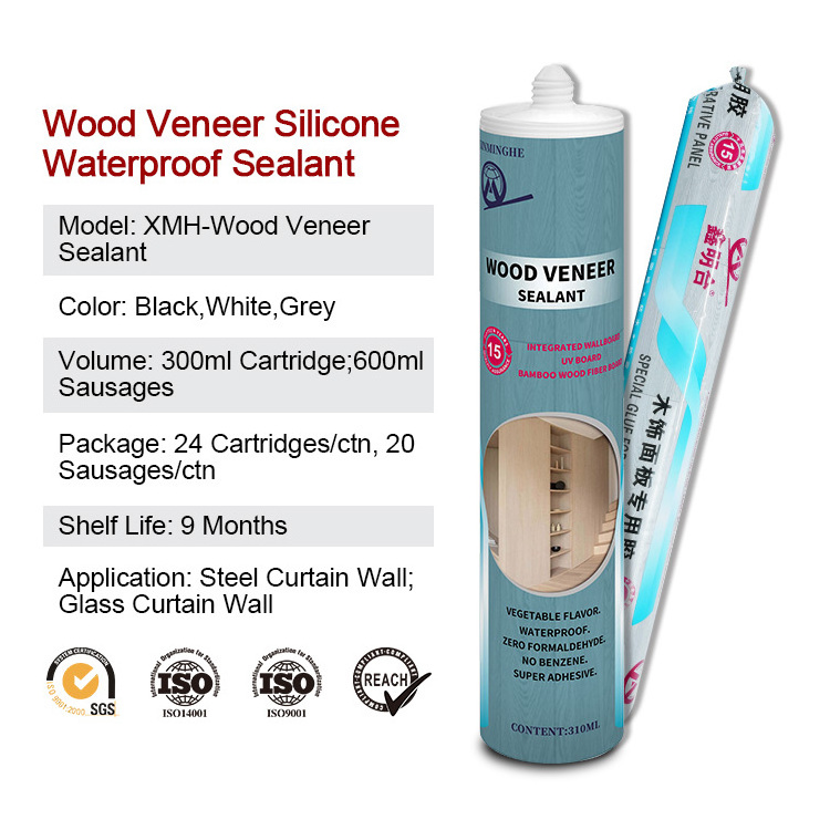 High tack clear modified ms hybrid polymer sausage adhesive construction bonding sealant for wood veneer