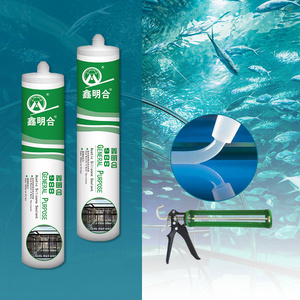 XMH 988 transparent waterproof swimming pool tile water tank aquarium general purpose silicone sealant acetic for underwater