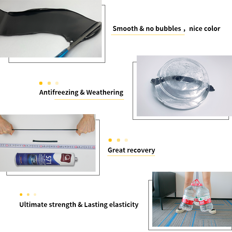 Auto Glass Repairment Adhesion Polyurethane Poliuretano Sellador Fast Curing Car Window Windshield Automobiles Sealant