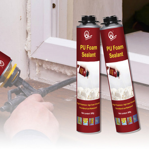 High performance adhesive cheap mounting polyurethane construction foam spray fire retardant white PU foam for insulation