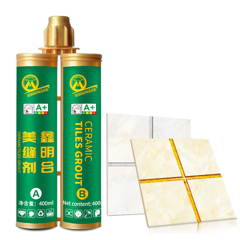 OEM double component waterpoof anti-fungal tile ceramic gap joint filler grout epoxy resin AB adhesive sealant for swimming pool