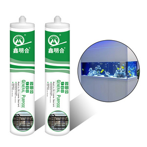 XMH988 sellador de silicona para peceras price acetic gp rtv glass silicone sealant glue waterproof for aquarium making