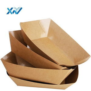 Proper Price Wholesale Packaging Containers Disposable Food Tray Burger Paper Box