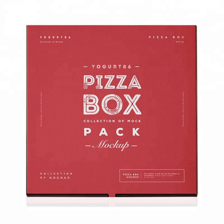 Wholesale High Quality Cheap Custom Logo Portable Reusable Corrugated Delivery Pizza Box from China Pizza Packaging 20000pcs