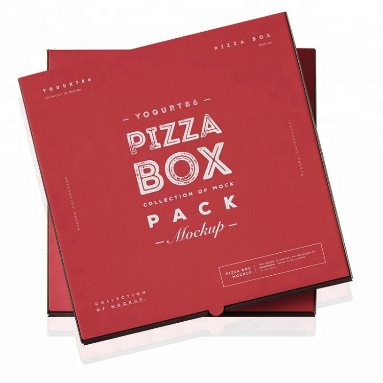 Wholesale High Quality Cheap Custom Logo Portable Reusable Corrugated Delivery Pizza Box from China Pizza Packaging 20000pcs