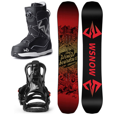 Skiing Snowboarding Freestyle Camber Carbon Fiber Wood Core Snowboard Waterproof Fitness OEM Customized Fishing Adult Mountain