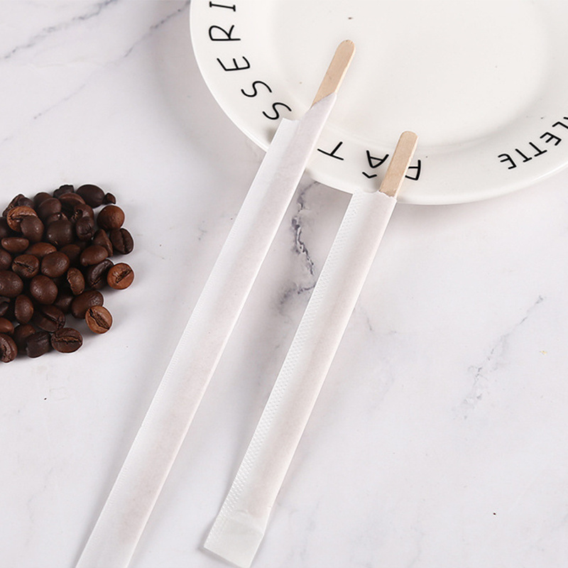 Eco-friendly biodegradable wooden birch coffee stir stick Wholesale