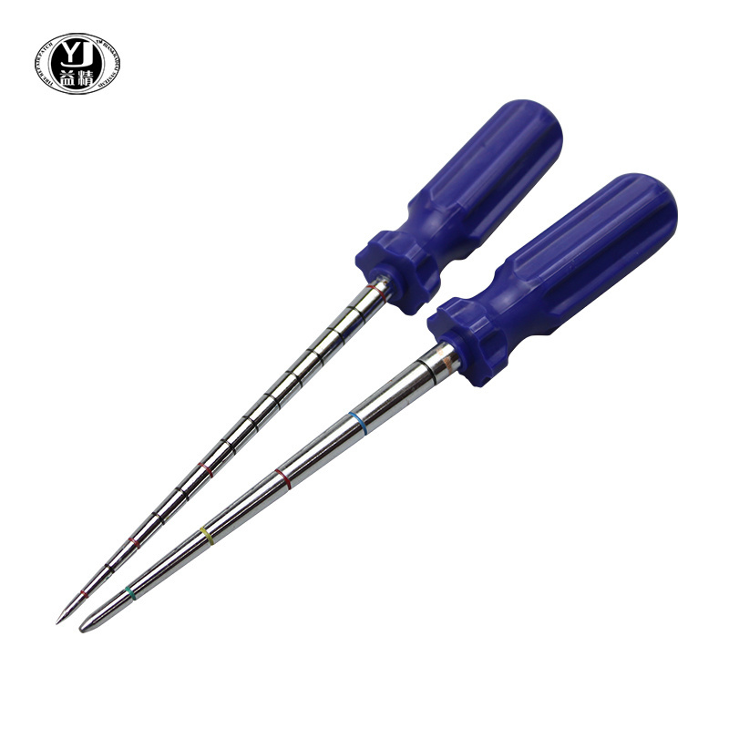 Tire repair tools for tire repair for measure the tire wound size and apply glue