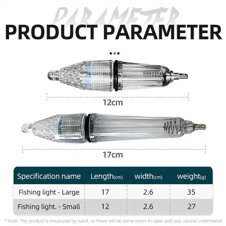 Wholesale 12cm/17cm Night Fishing Deep Drop Underwater Led Lights Squid Fish Lure Light Flashing Lamp Strobe Baits light