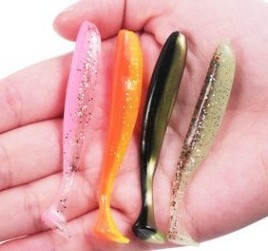 Wholesale bulk Soft Fishing Bait 20 Colors Artificial Silicone Baits Soft Fishing Lure Worms Rubber T Tail Lure