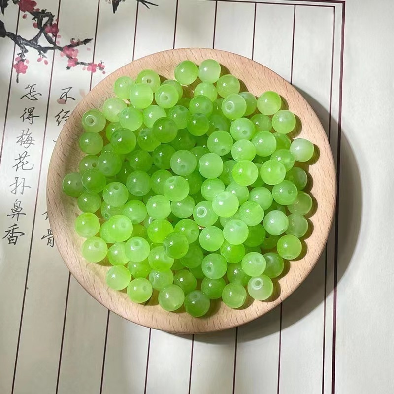 Wholesale glass glazed 10mm round beads loose beads DIY handmade jewelry making bracelet materials