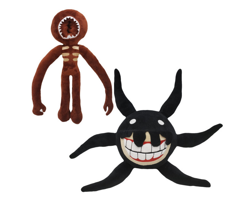 New Game Figure Doors Plushie Toy Creative Doors Roblo Horror Stuffed Dolls Cartoon Doors Plush Brown Scary Toy Halloween