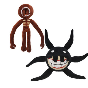 New Game Figure Doors Plushie Toy Creative Doors Roblo Horror Stuffed Dolls Cartoon Doors Plush Brown Scary Toy Halloween