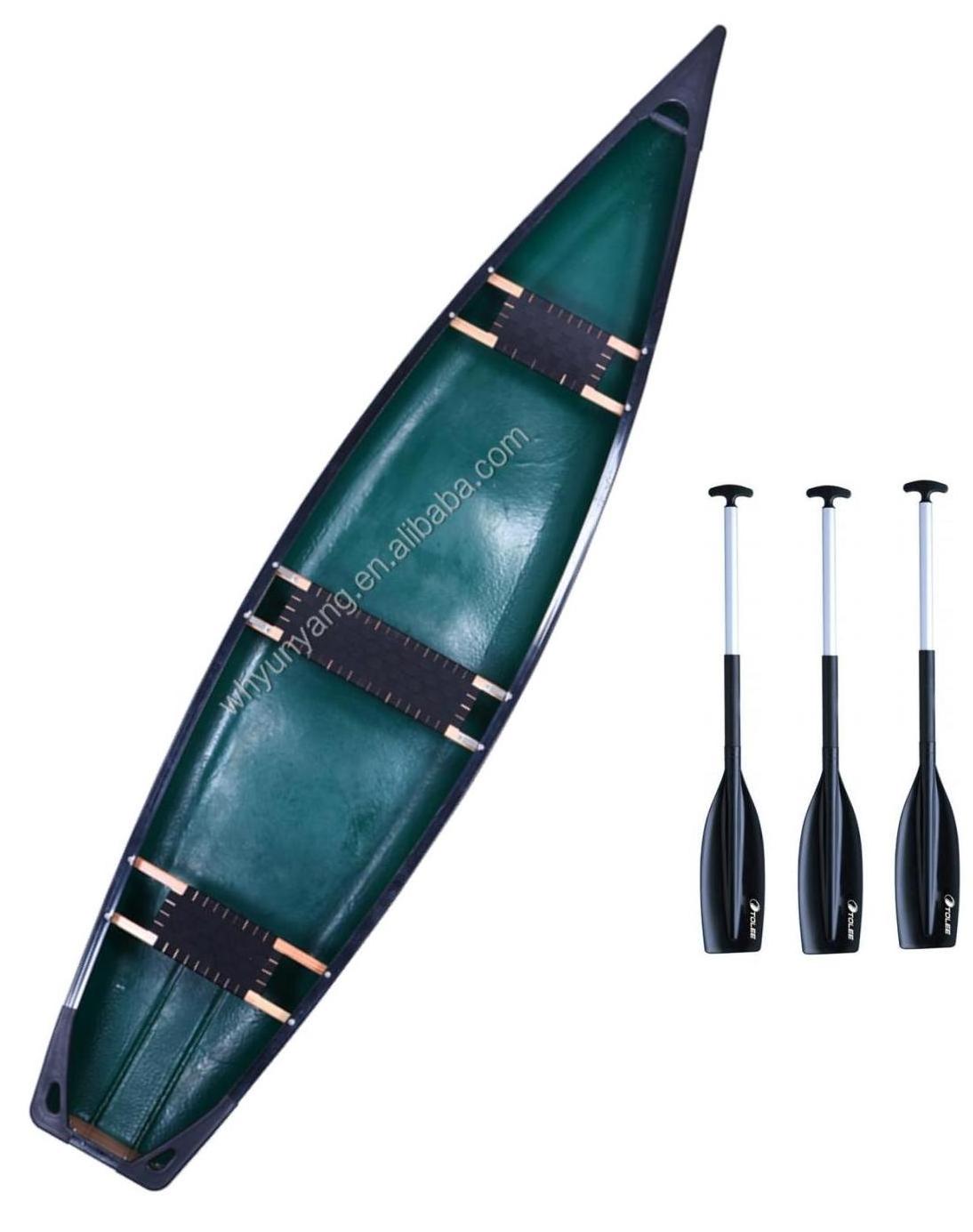 TOLEE three person plastic boat kayak fishing Quality 3 Seat Canoe Family Sport Canoe Boat kayak for fishing