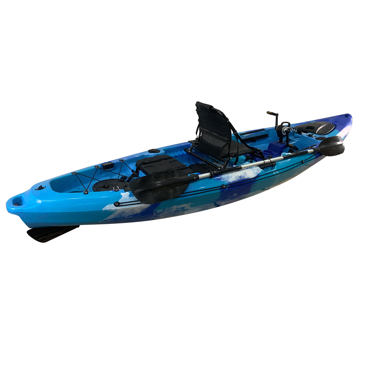 TOLEE  Kayak Canoe Sit On Top Motor Electric Kayak With Electric Trolling Motor, Fishing Jet Motor Kayak 12ft