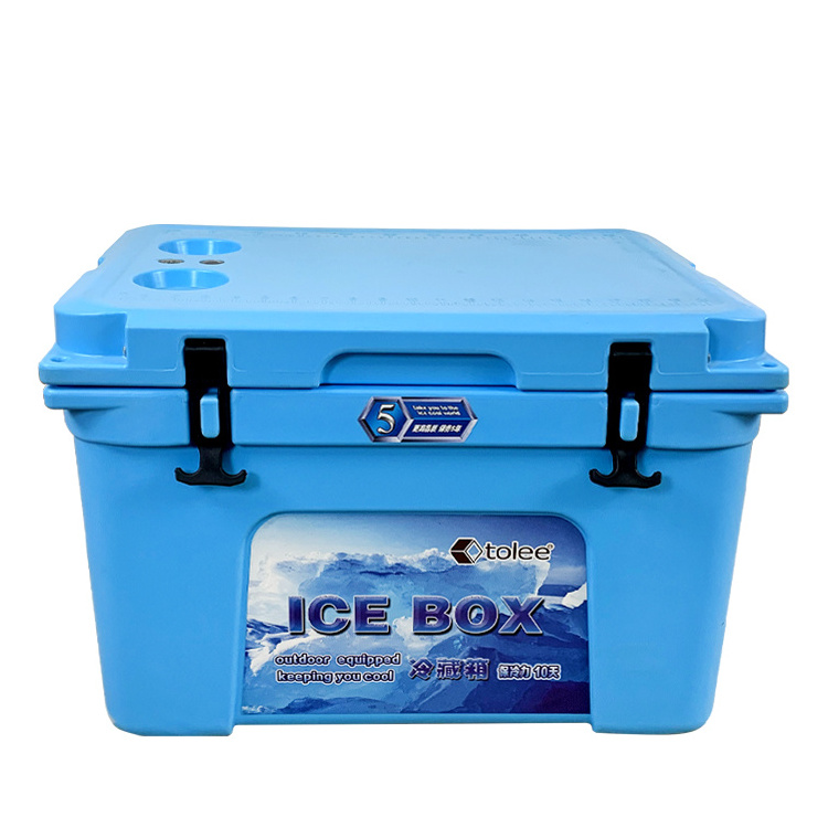 WeVi 45 QT  Cooler Hard Insulated Portable Outside Ice Chest Cooler Box with Lock