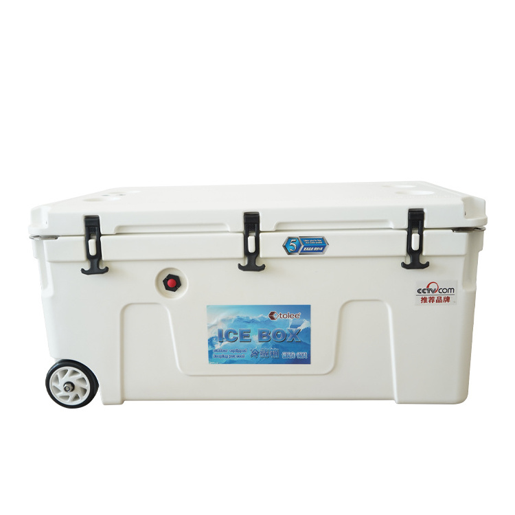 Tolee 90L  Rotomolding Ice Cooler Box For Car Ice Chest And Camping locking Cooler box,Roto Molded aussie box Coolers