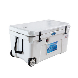 TOLEE  90L Large Portable Cooler Box container for Marine fishing camping commercial PU Insulated Ice Chest Cooler box