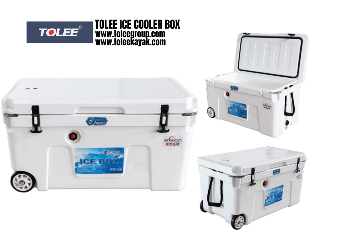 TOLEE  90L Large Portable Cooler Box container for Marine fishing camping commercial PU Insulated Ice Chest Cooler box