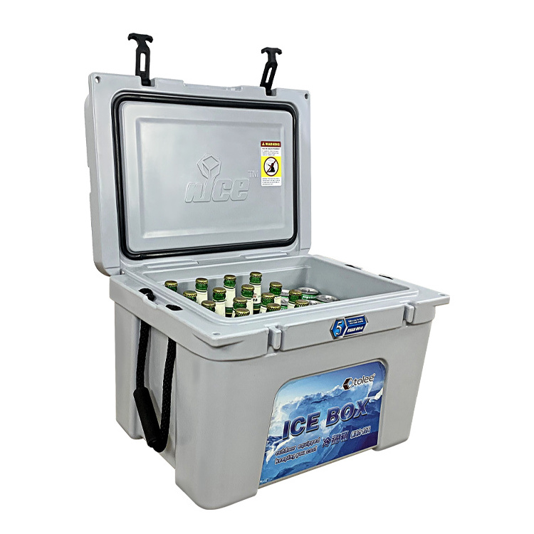 WeVi 45 QT  Cooler Hard Insulated Portable Outside Ice Chest Cooler Box with Lock