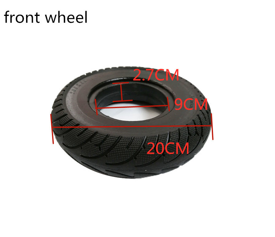 200x50 Front Wheel Solid Tire For Speedway MINI4 8 Inch Electric Scooter Non Inflating Solid Tyre Replace Accessories