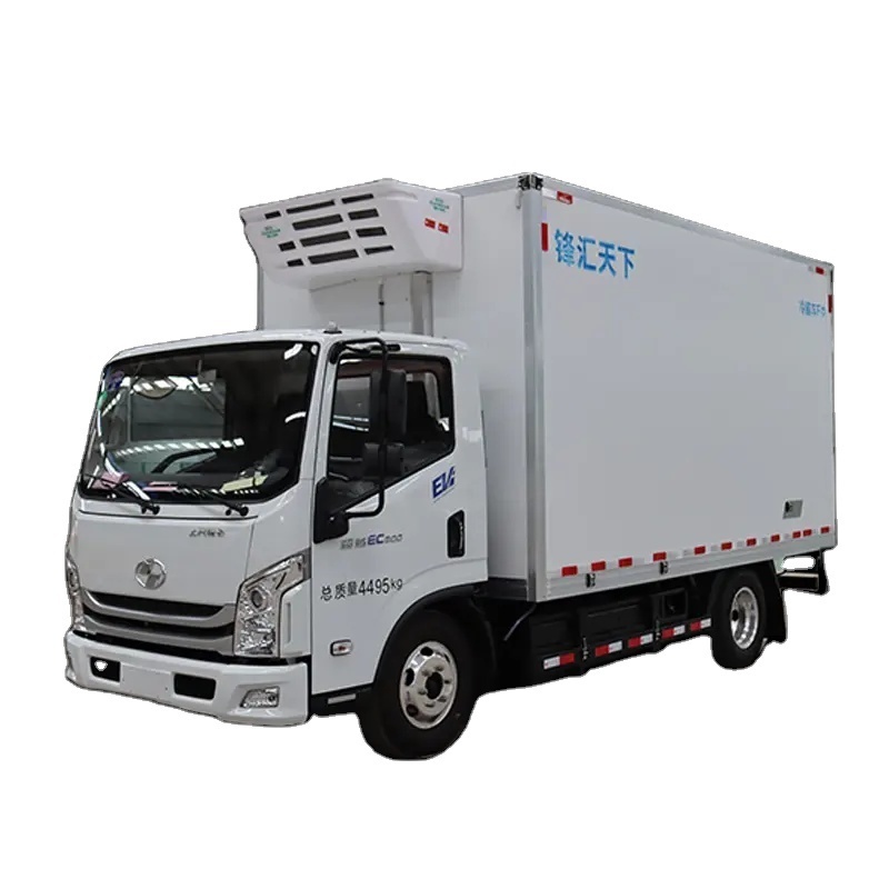 Hot Selling Refrigerated Truck With Large Freezer 76.8KWH Refrigerated Frozen Vehicle Truck Used Car