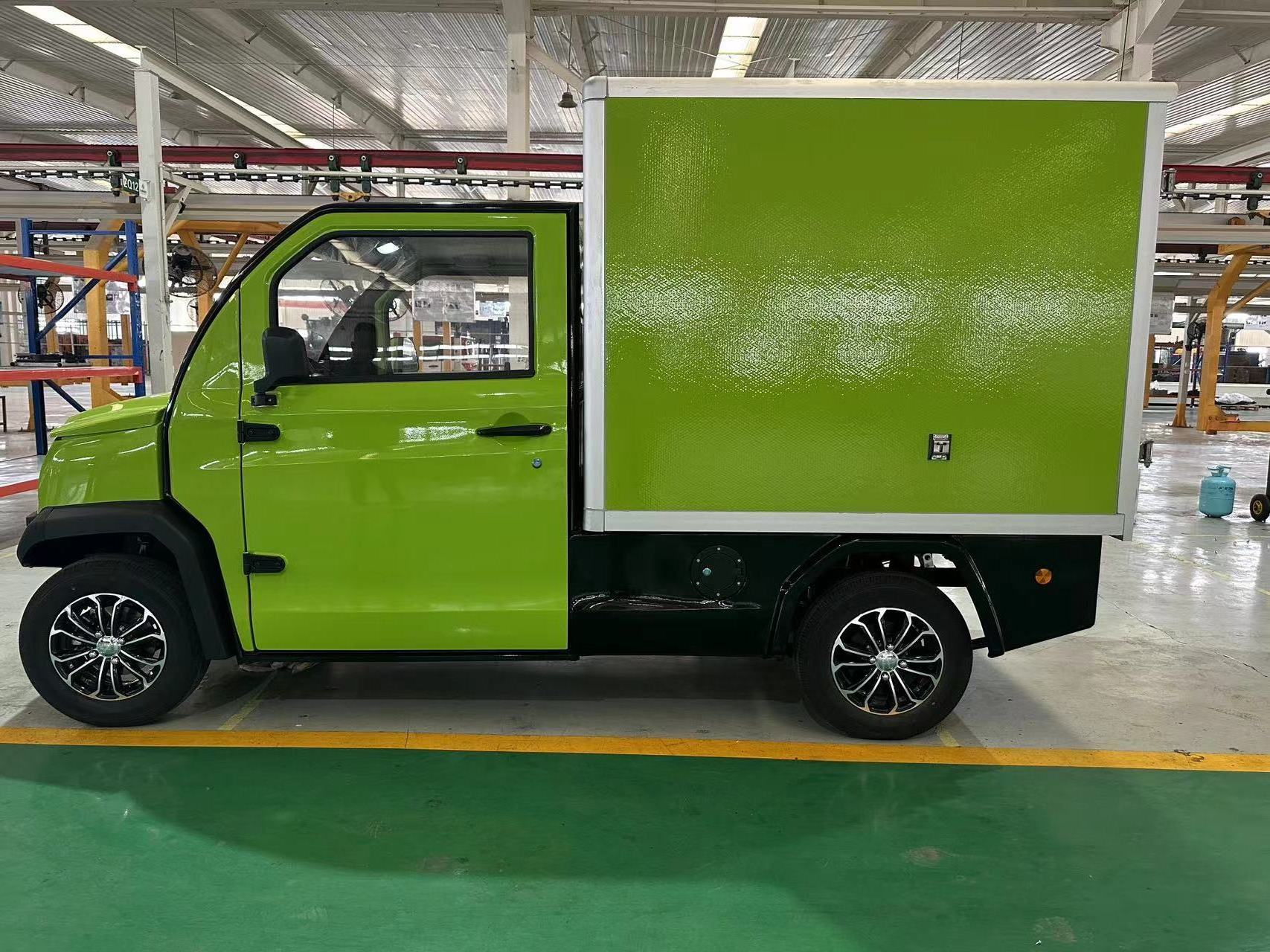 In Stock 2 Seater Delivery Trucks  Pure Electric 23KWH Small Mini EV Pickup Truck Lorry