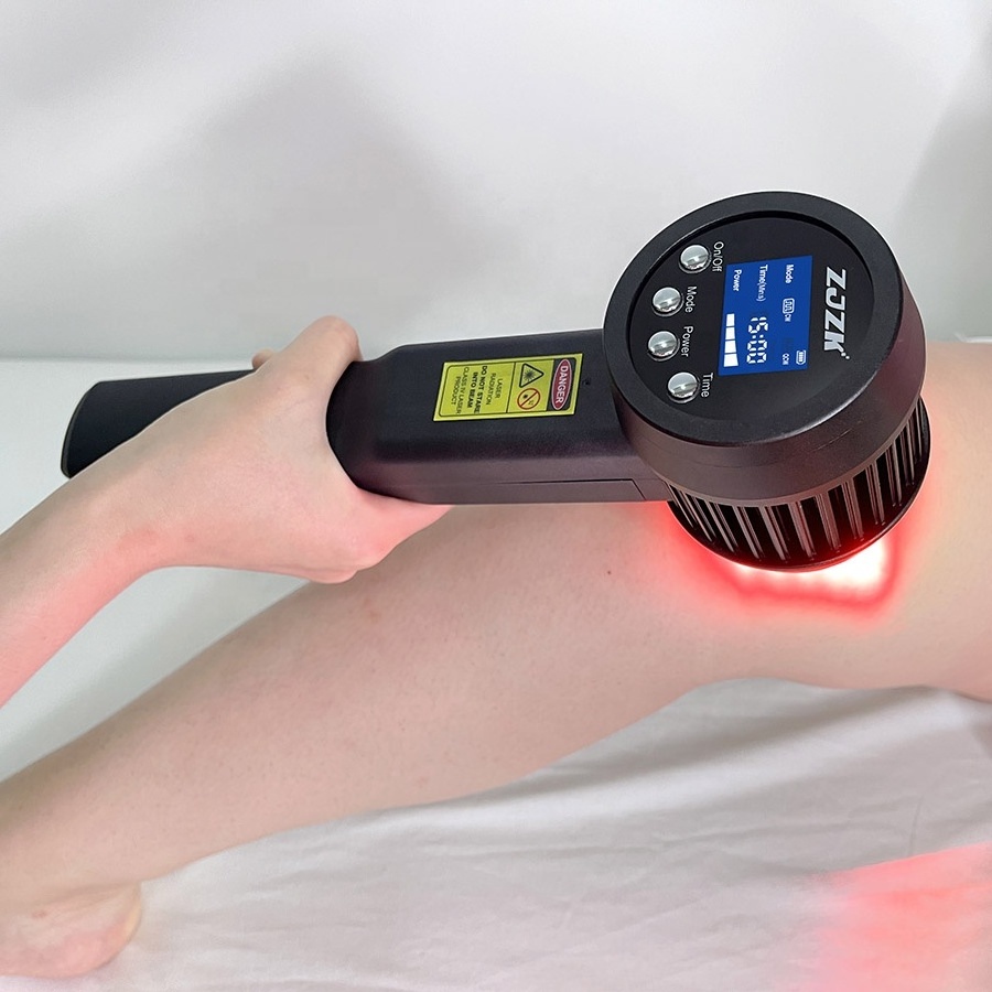 ZJZK mls physiotherapy pain laser therapy device 3W 808nm 650nm portable with protection glasses home use