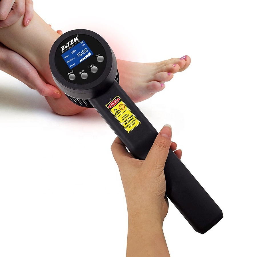 ZJZK Hot Sale Physiotherapy Equipment Chiropractic 3W MLS Cold Laser Therapy Device For Pain Relief For Arthritis Tennis Elbow