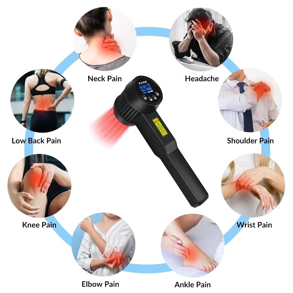 Fast healing portable MLS 2 watt cold laser nir near infrared light therapy device for injuries