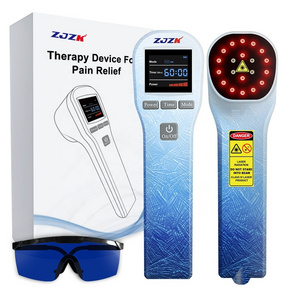 ZJZK 4X808nm MLS Cold Laser Therapy Device Home Joint Pain Relief Equipment For Body Knee Neck Instrument