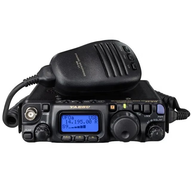 100 km long range walkie-talkie 6W HF VHF UHF transceiver cb Vehicle Mouted walkie talkie ft FT-857D update version FT-818