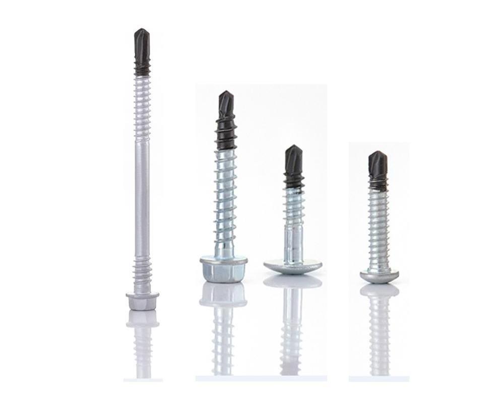 Bi-Metal hex washer head Self Drilling Screws with bonded EPDM washer Taiwan