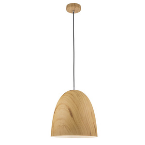 UL CUL Listed Wooden Color Industrial Style Pendant Light Fixture For Restaurant C90041