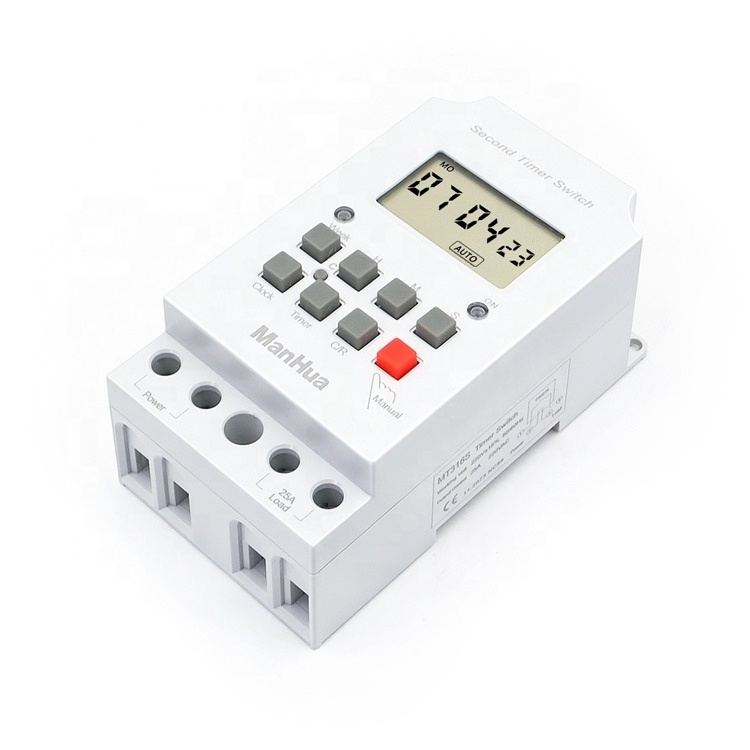 MT316B 25A 220VAC 68 On/Off Din Rail Weekly Countown Timer Programmable Electric Wiring Circulation Muslim Timer Switch