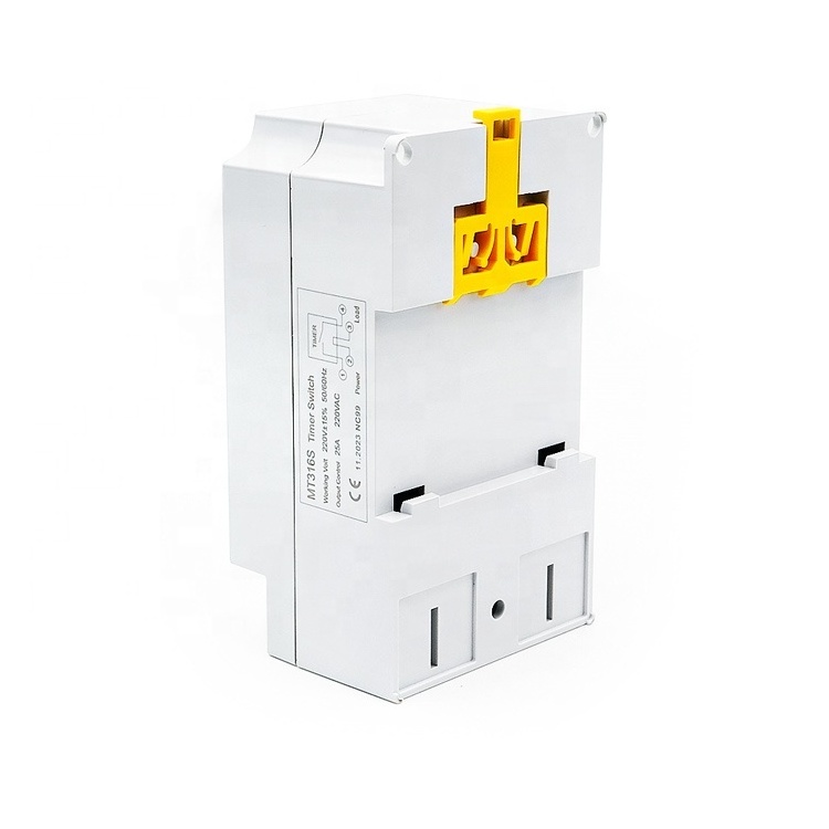 MT316B 25A 220VAC 68 On/Off Din Rail Weekly Countown Timer Programmable Electric Wiring Circulation Muslim Timer Switch