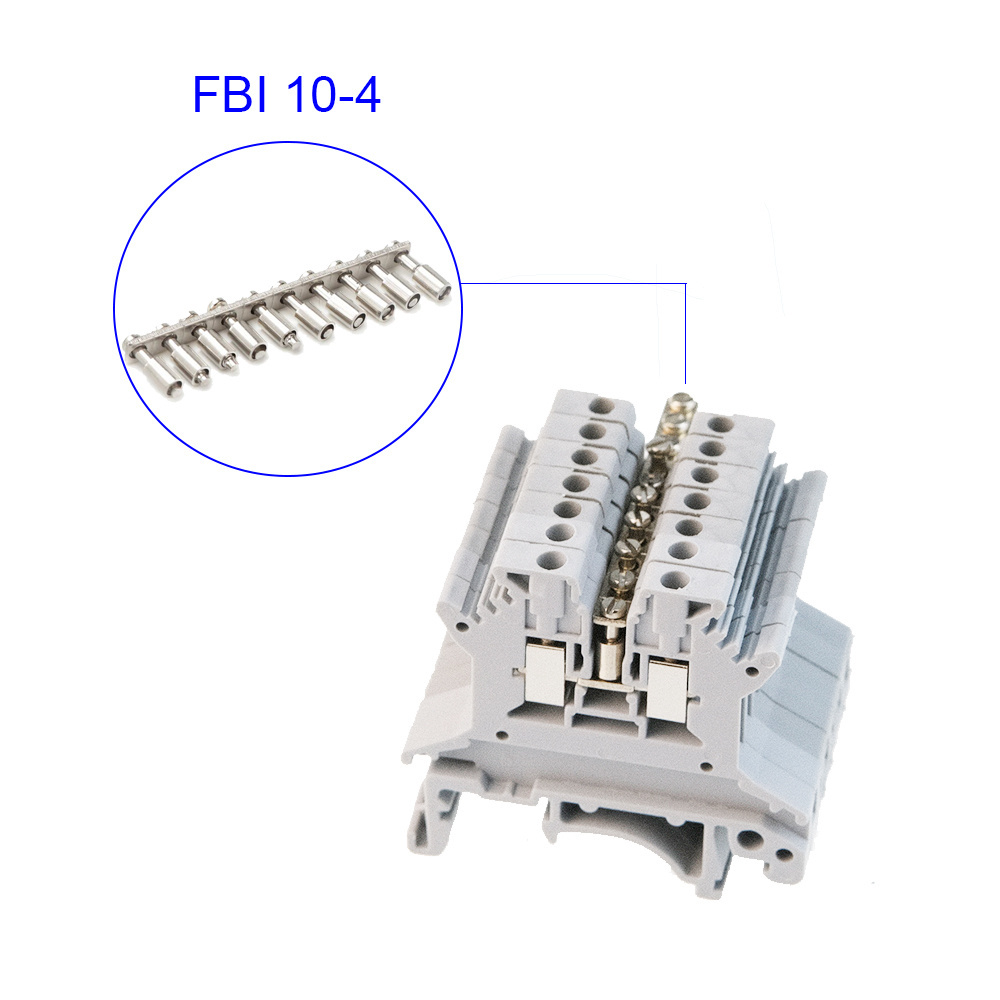 FBI 10-4 Fixed Bridge for UK 1.5N DIN Rail Terminal Blocks